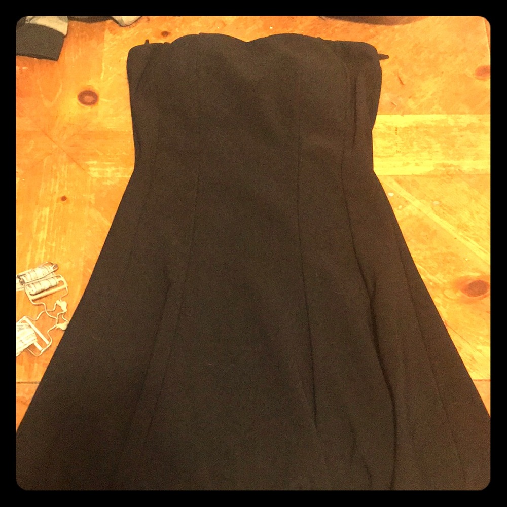 Plain black dress